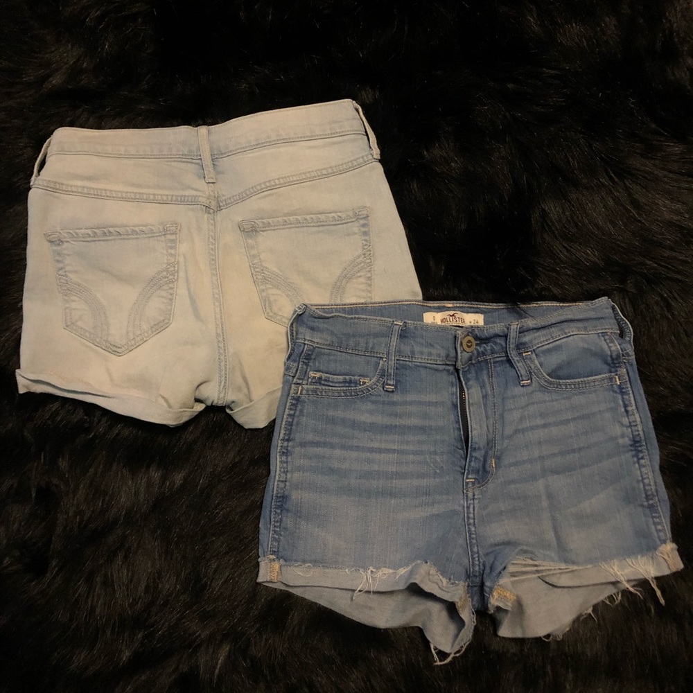 Hollister high waisted shorts.